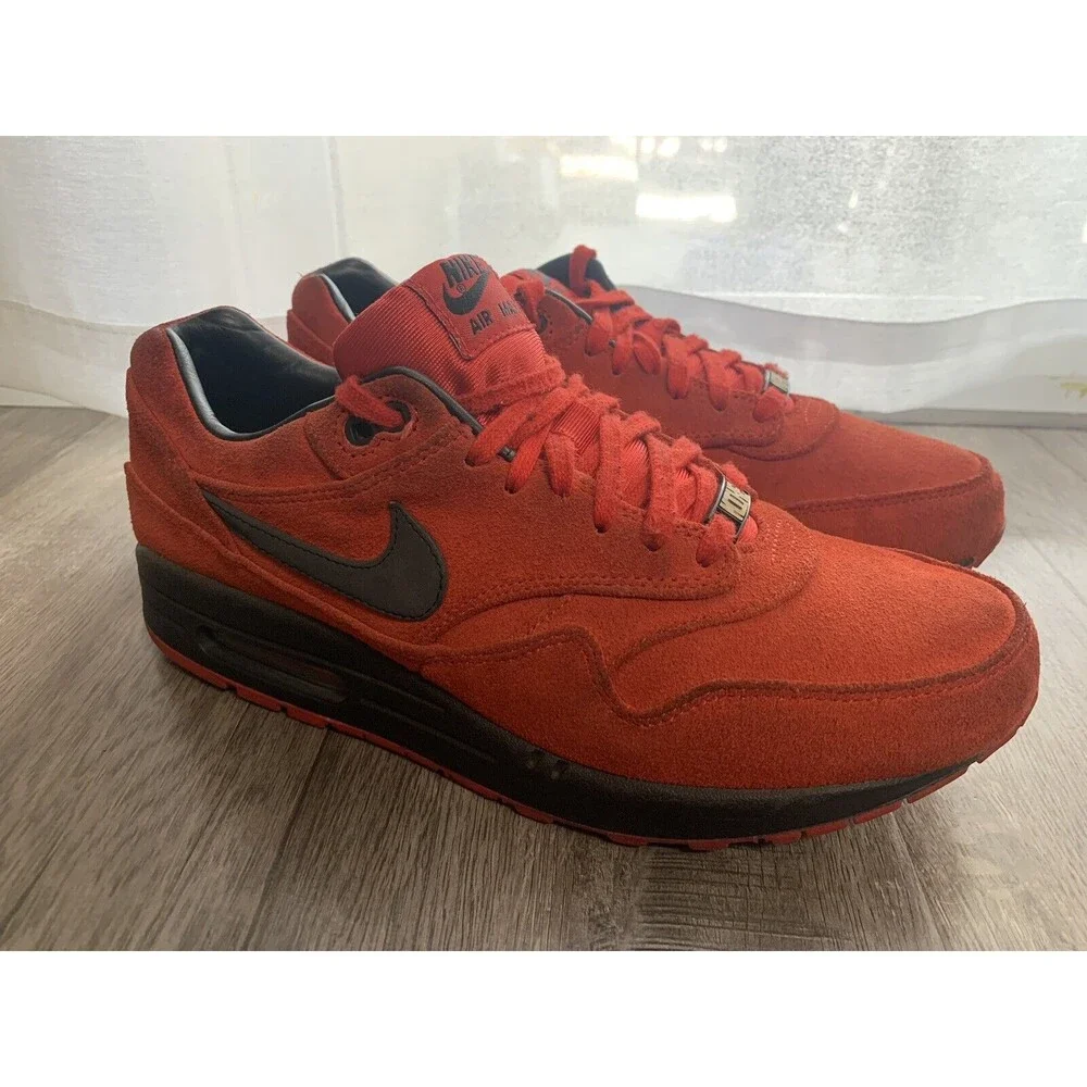 2012 Nike Air Max 1 PRM‎ Premium Pimento 512033-610 size 10.5